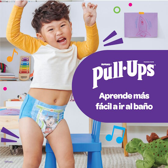 Pantanloncitos de Entrenamiento para Niños Huggies Pull Ups Tallas 4/5, 17uds